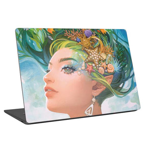 Mermaid with Sea Stars in Her Hair by Ivy Dolamore Universal Laptop 16in (13 x 9.4in) Skin